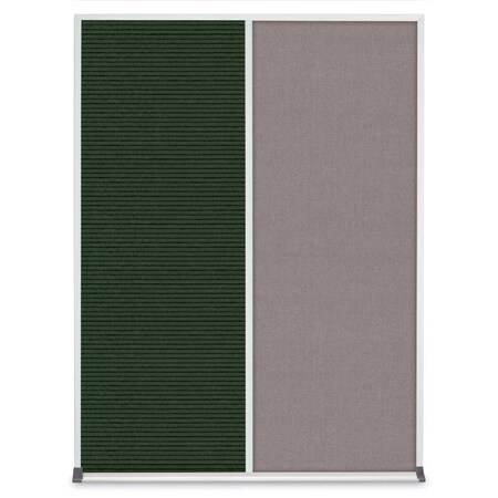 United Visual Products Double Door Radius Corkboard, 48"X36", S UV8003-SATIN-CORK